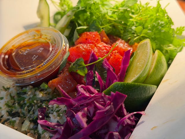 Spicy Tuna Poke Bowl.